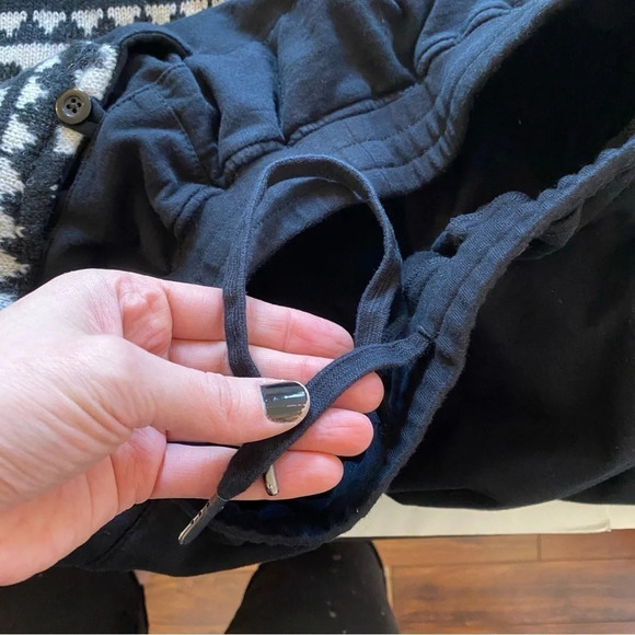 KTZ Harem Pants Mens Small Drop Crotch Track Pants Joggers Tribal Black White - Picture 9 of 15